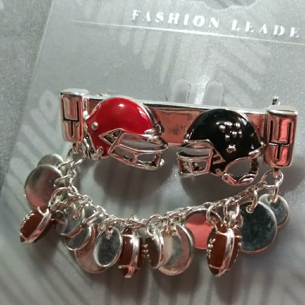 New Fashion Leader GAME DAY Pen/Broach Red & Black
